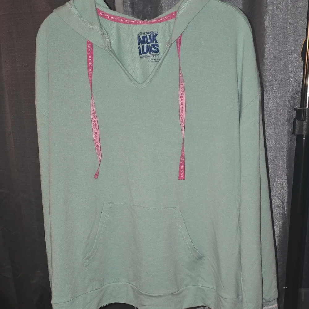 Muk Luks Women's Hoodie with Pink Accents - Picture 1 of 5